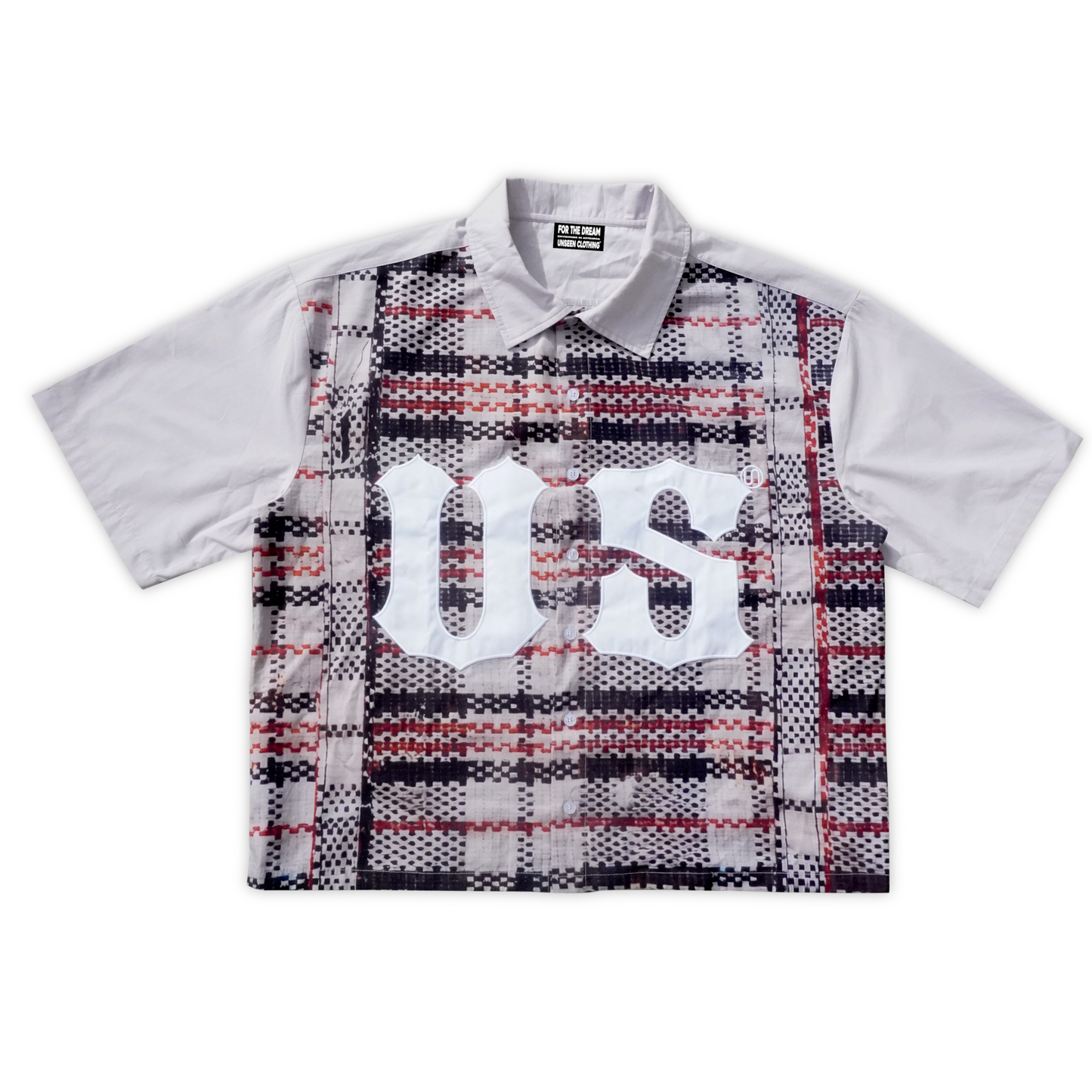 "US" PLAID BUTTON-UP